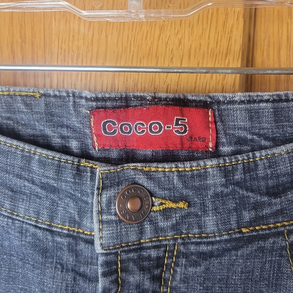 Coco-5 Jean's Bootcut Bling Pockets Sz 29 - Picture 3 of 5